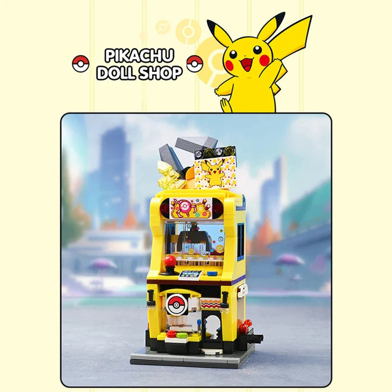 Original Pokémon Crane Game Block Set — Pikachu, Charizard, Squirtle & Bulbasaur Educational Model Toys for Kids’ Gifts