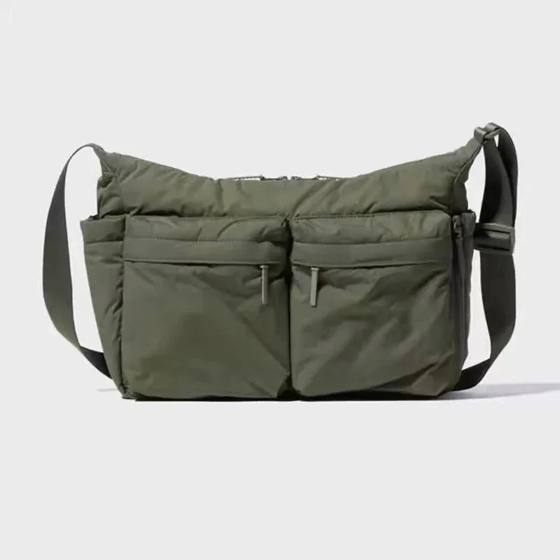 Thickened Casual Messenger Bag – Large Capacity Multi-Pocket Laptop Shoulder Bag for Men & Women Travel and Sports