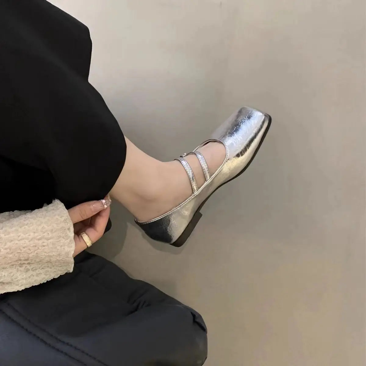 2024 Women’s Retro Flat Mary Jane Shoes – Soft Comfortable Ballet Flats