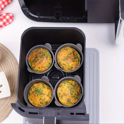 Air Fryer Silicone Egg Poacher Cups – 1pc/4pcs Non-Stick Egg Cooker Mold