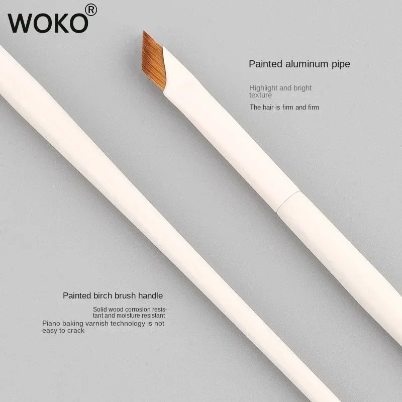 Ultra Thin Eyeliner & Eyebrow Brush – Precision Blade Angled Makeup Detail Brush for Eyes & Under-Eye Application