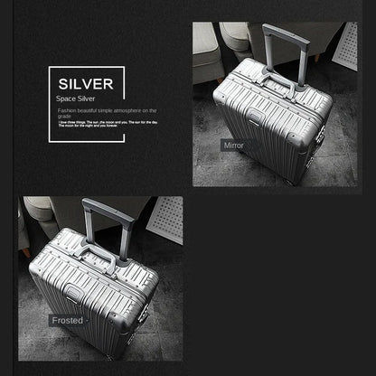 Aluminum Magnesium Alloy Rolling Suitcase – Designer Carry-On & Cabin Luggage, 20/28/30 Inch Trolley Case