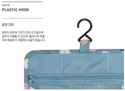 Waterproof Hanging Travel Makeup Bag – Bathroom Cosmetic Organizer for Men & Women