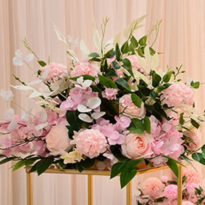 Artificial Rose Flower Ball Centerpiece – Silk Pompom Floral Decor for Wedding Backdrop, Table Display & Photography Props