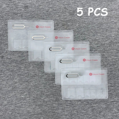 Portable SIM & Memory Card Storage Box — Micro, Nano SIM Card Protector Holder