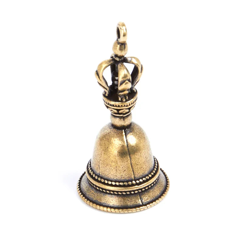 Brass Handicraft Tibetan Wind Bell – Creative Die-Casting Drop Design in Bronze
