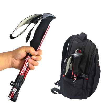 5-Section Foldable Trekking Pole – Portable Hiking Stick for Nordic, Elderly & Camping, Telescopic & Easy to Carry