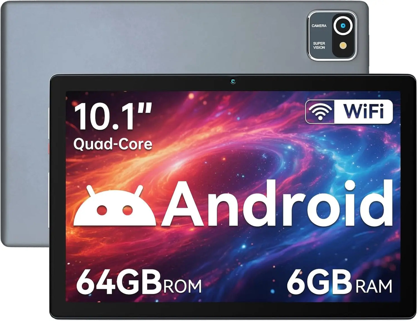 URAO MB1001 10″ Android 13 Tablet — 6GB RAM + 64GB ROM (Expandable 128GB), 5000mAh, IPS Display, 5G WiFi, Dual Camera Tablet PC Gift