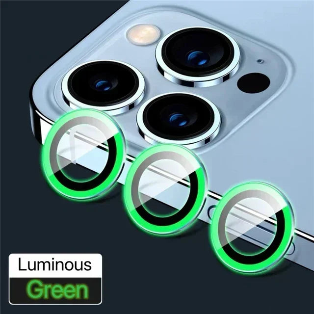 3PCS Metal Camera Lens Protectors – Glass Back Lens Protection Film for iPhone 15/15 Plus, 14/14 Pro Max, 13/13 Mini, 12/11