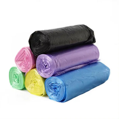 5 Rolls (100PCS) Disposable Trash Bags – Household Kitchen Garbage Bags for Storage & Cleaning