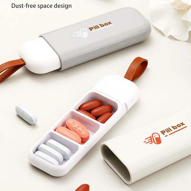 7-Day Nordic Style Portable Pill Box – Tablet Dispenser with 3 Grids, Medicine Storage Organizer Kit