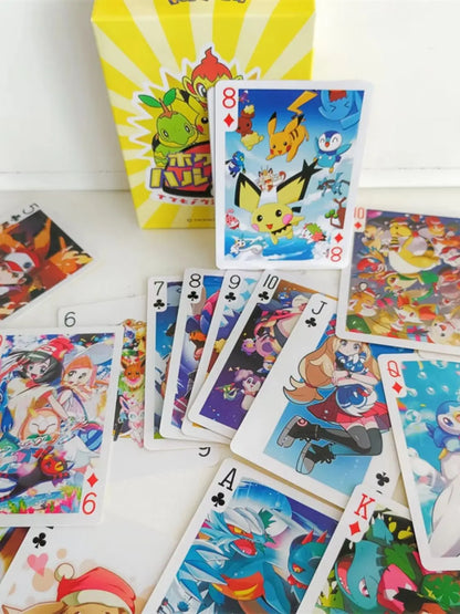 Pokémon Playing Cards - Cute Anime Character Deck for Games, Collecting & Gifts