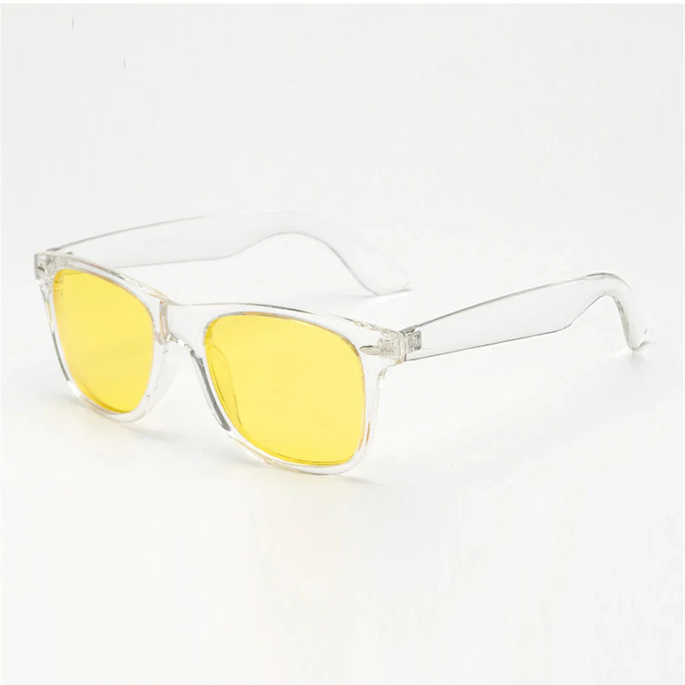 VIVIBEE Classic Night Vision Glasses — Square Polarized UV400 Yellow Lenses for Men & Women, Driving Sunglasses 2025