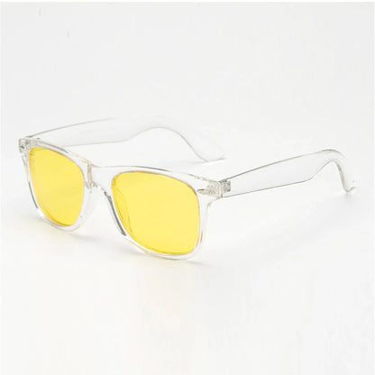 VIVIBEE Classic Night Vision Glasses — Square Polarized UV400 Yellow Lenses for Men & Women, Driving Sunglasses 2025