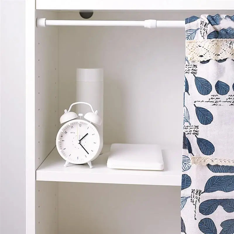 30-110CM Telescopic Curtain Pole - Multi-Purpose Spring Loaded Extendable Tension Rod for Net, Voile, and Curtain Rails