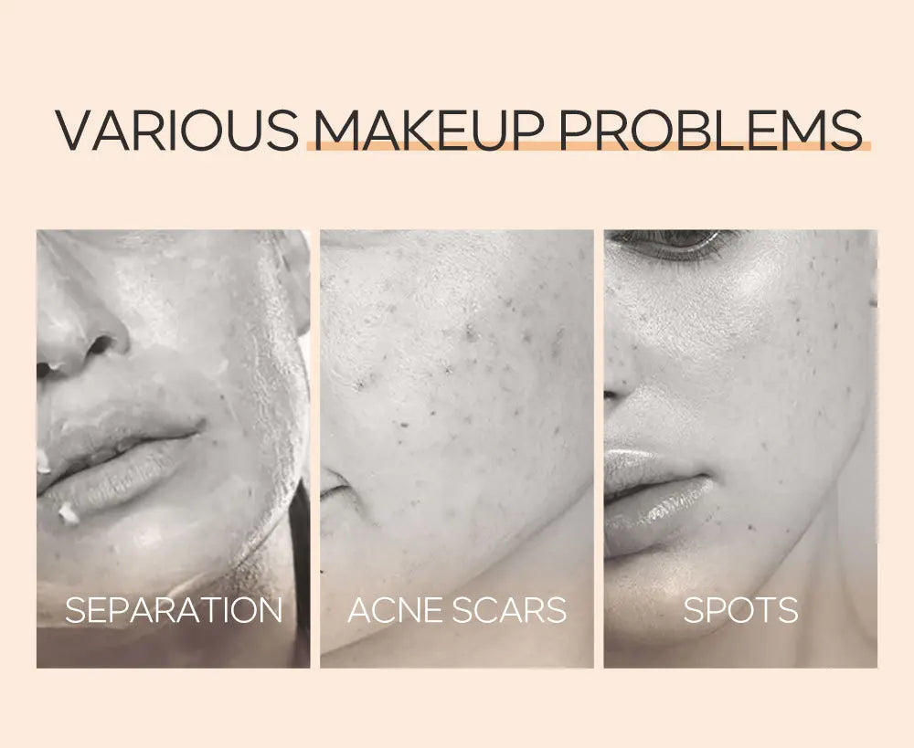 6-Color BB Cream Concealer – 30ml Natural Face Primer & Coverage Foundation