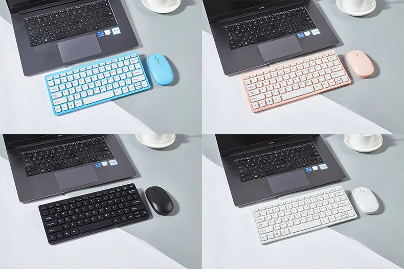 2.4G Wireless Mini Keyboard and Mouse Combo – Portable Set for Notebook, Laptop, Mac, PC, Smart TV & PS4