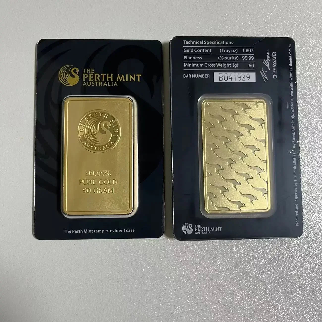 24K Gold Plated Copper Bar – 1g-100g Sealed Bullion Ingot, Non-Magnetic Golden Craft Gift
