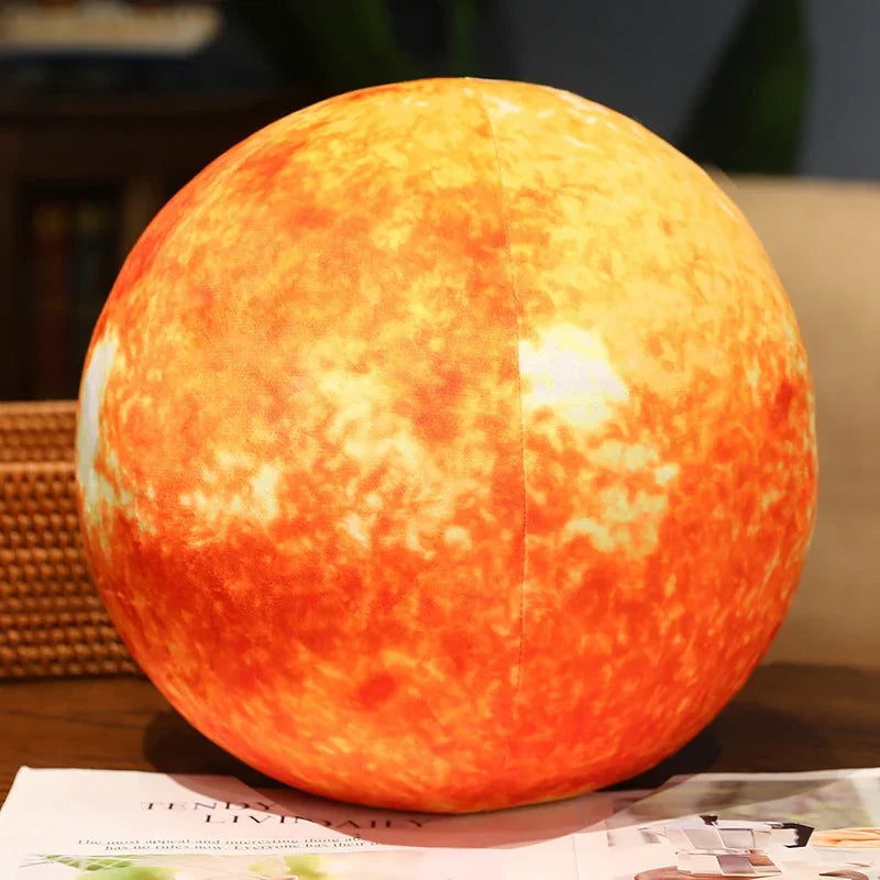 Simulation Solar System Planet Plush Toys – Earth, Moon, Sun & Mars Soft Sphere Pillows (17cm/27cm) Room Decor & Birthday Gifts