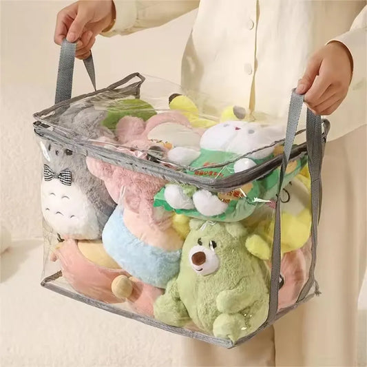 Plush Toy Storage Bag – Large Capacity Organizer for Kids’ Stuffed Animals, Waterproof Student Book & Study Storage Container