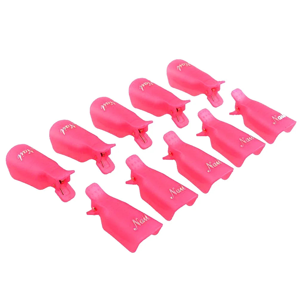 LULAA Nail Soak Off Clips - UV Gel Polish Remover Caps for Fingernail Removal