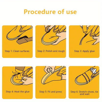 Strong Waterproof Shoe Repair Adhesive - Universal Super Glue for Professional Shoemaker Tool