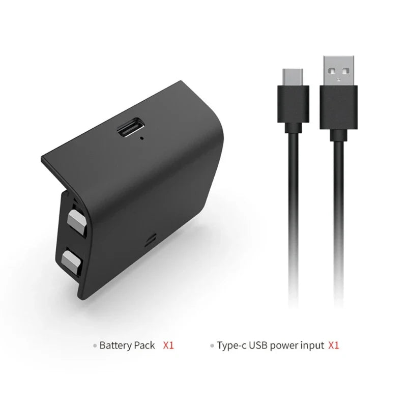E9LB 800mAh Rechargeable Battery Pack with USB Cable for Xbox Series S Controller