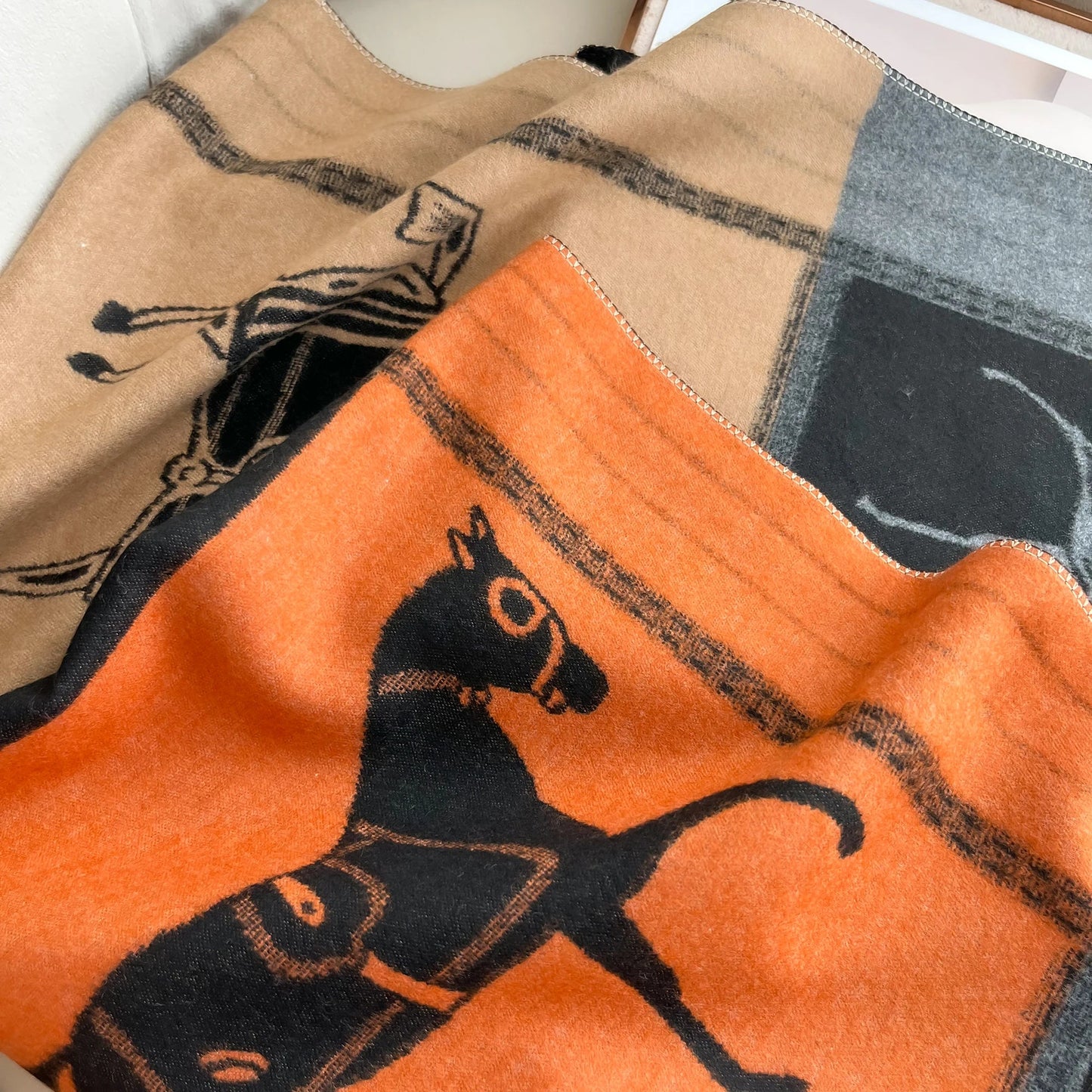 Autumn Winter Women’s Scarf — Pashmina Shawl & Wrap, Thick Cashmere Blanket Stole, Warm Outdoor Bufanda 2024 New Print