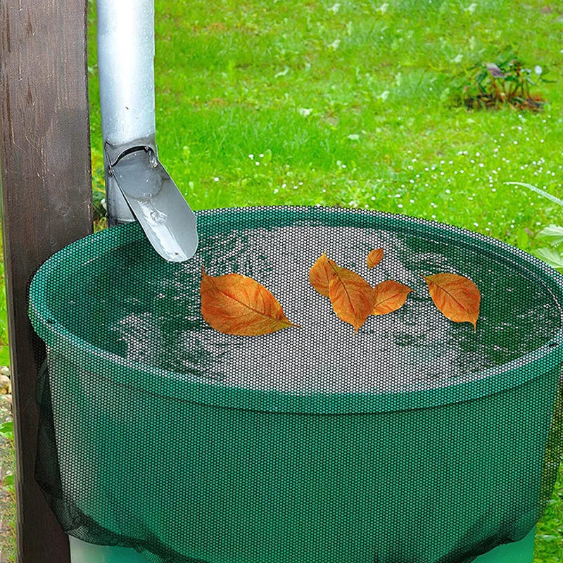 Mesh Cover Netting for Rain Barrels - Water Collection Buckets Cover, Tank Protection Lid Rain Collect Tool, Garden Supplies