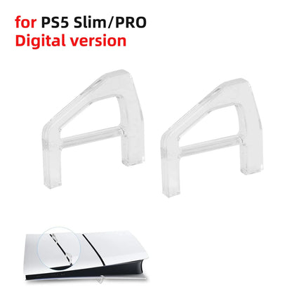 Horizontal Bracket Stand for PS5 Slim & Pro – Cooling Feet Holder for Disc & Digital Edition Console