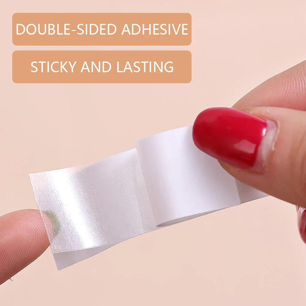 50pcs Clear Lingerie Tape | Anti-slip Double-sided Body Adhesive | Safe Dress Cloth Tape for Skin and Bra | Invisible Safe Strip