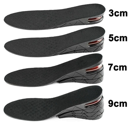 Height Increase Insoles with Air Cushion – Elevator Shoe Inserts for Men & Women, Adjustable 3-9cm Taller Footwear Lifts
