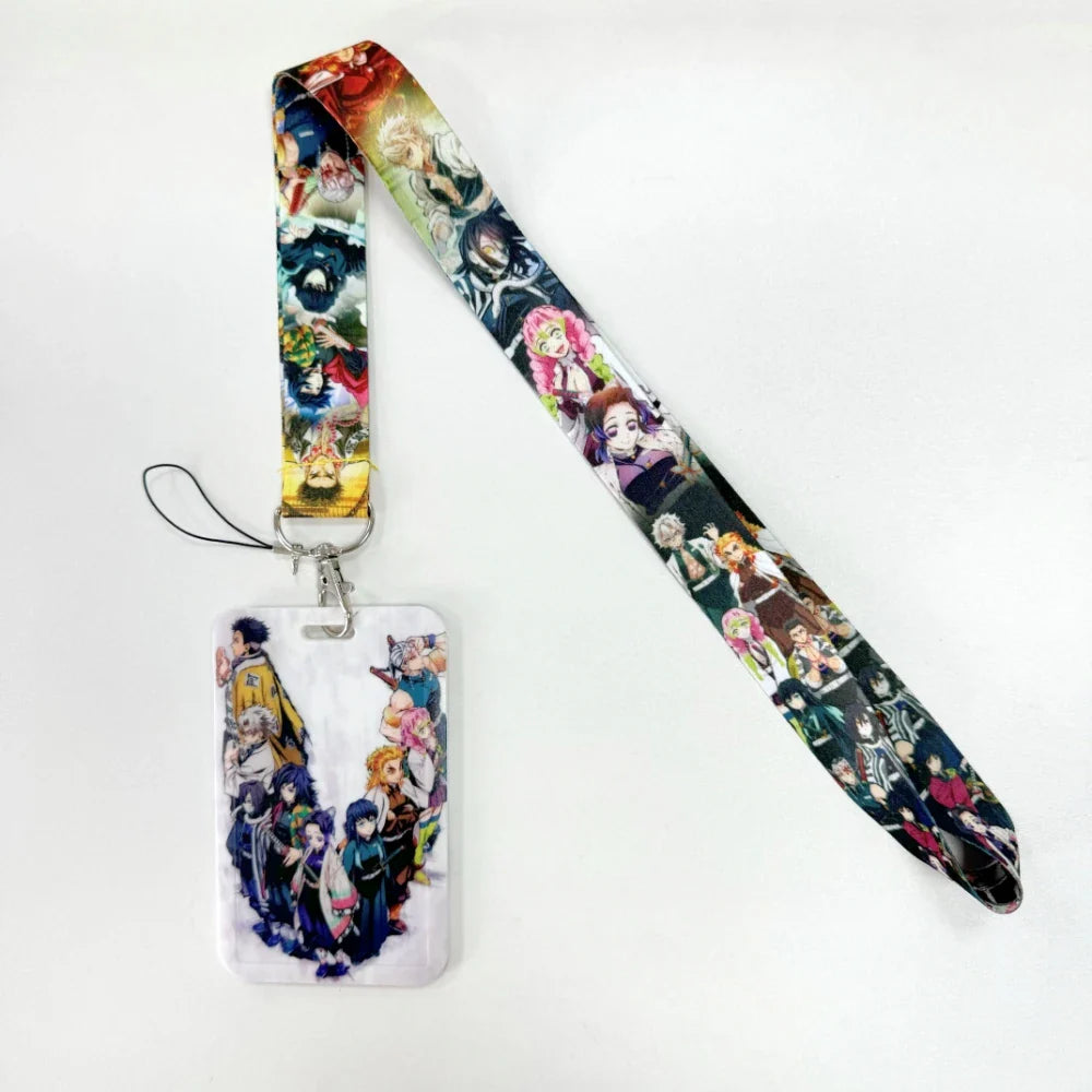 Cartoon Anime Lanyard – Key, Card & Badge Holder Neck Strap, DIY Keychain Hang Rope