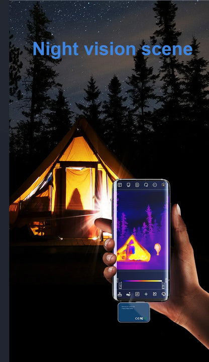 TOOLTOP T7 Android Thermal Imager – 256x192 Mobile Thermal Imaging Camera, Type-C, 25Hz for Solar Panel & Device Fault Detection