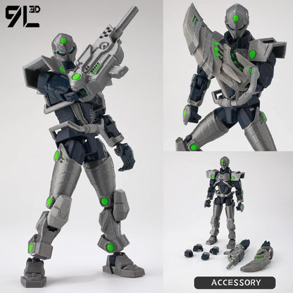 9L 3D Printed Invincible Tech Jacker T13 Lucky13 Action Figure – Multi-Jointed Motorcycle Collectible Model Toy Titan13