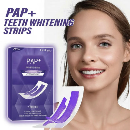 Purple Teeth Whitening Strips - Stain Removing Oral Care Strips for a Brighter Smile