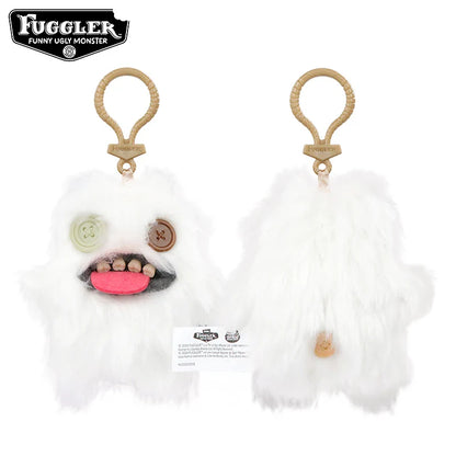 Original Fuggler Tooth Monster Keychain – Cute Wide-Eyed Plush Toy, Funny Ugly Monster Doll Pendant Gift