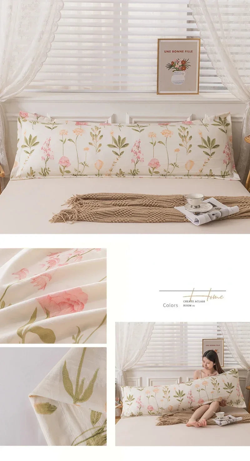 Skin-Friendly Couple Pillowcase – Cozy Polyester Hugging Pillow Cover, Large 120/150/180cm