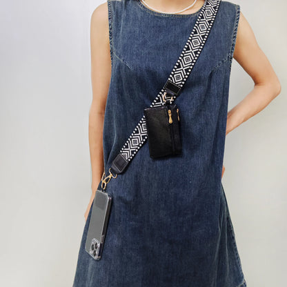 Adjustable Crossbody Mobile Phone Lanyard Strap – Anti-Lost Cell Phone Case Pendant with Zippered Wallet, Card Gasket & Coin Purse