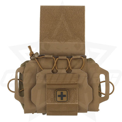 OphidianTac Outdoor First Aid Bag – Rapid Deployment Medium IFAK MOLLE Medical Pouch for Hunting Vest Accessories