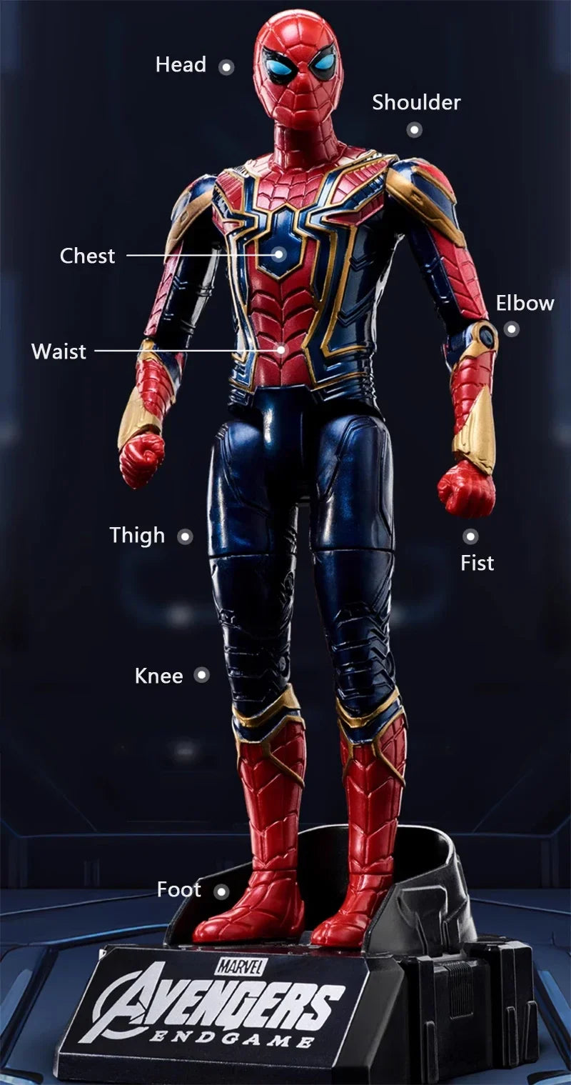 Marvel Iron Man Head Shaped Action Figure – Deformable Toy with Spider-Man Joints, Mobile Model Doll for Kids’ Educational Play