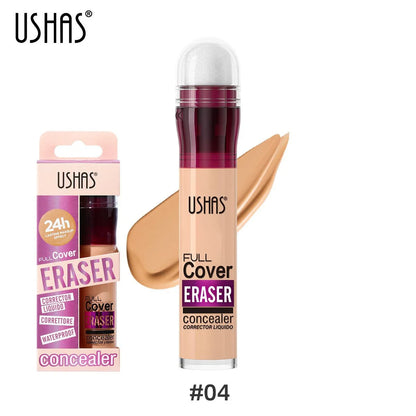 USHAS Sponge Head Concealer – Black Circles, Tear Marks, Acne & Skin Imperfections Waterproof Foundation Makeup Eraser