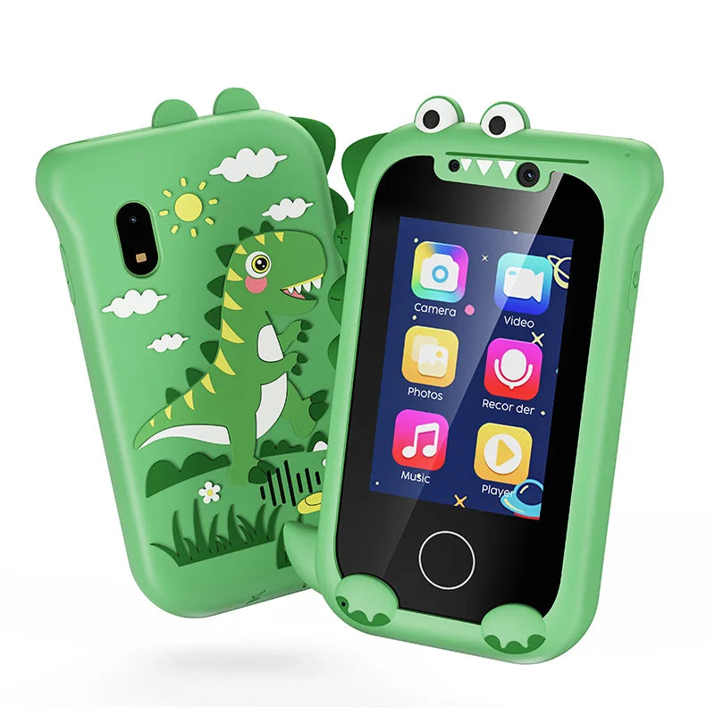Kids Toy Phone with Dual Camera & MP3 - Touchscreen Learning Toy for 3-12 Year Olds, Birthday Gift Idea