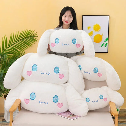 70 / 90 / 110 / 130cm cm Aoger Cinnamoroll Plush Doll – Kawaii Cartoon Stuffed Toy, Car Headrest Pillow & Back Cushion, Birthday Gift