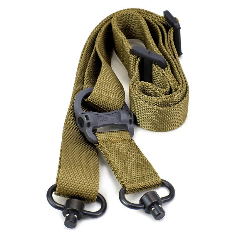 Tactical Adjustable MS4 Rifle Sling — QD Metal Swivel, 2-Point & Single-Point Quick Release for Multi-Mission Use