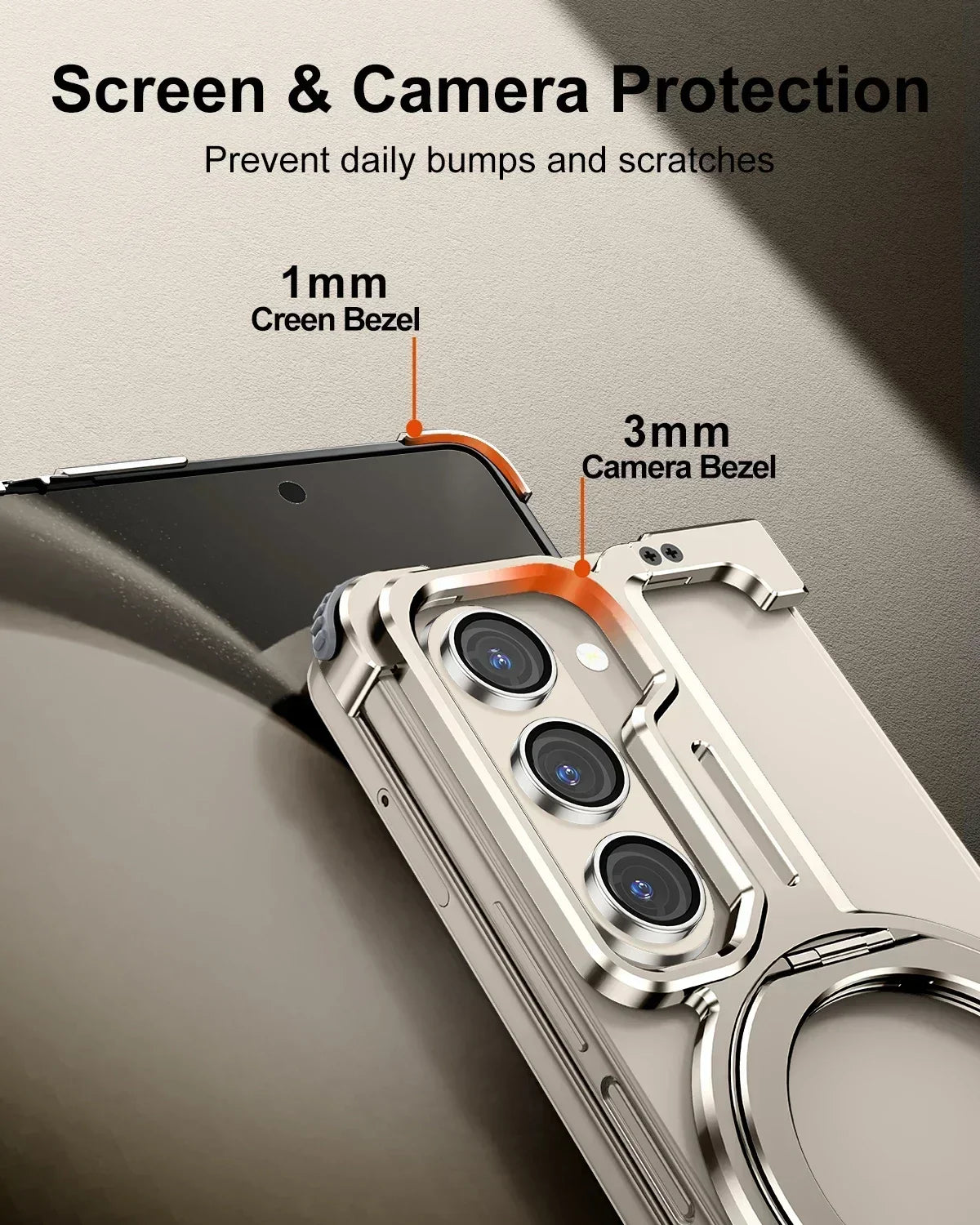 Eary Z Fold 6/5 Case with Magnetic Stand – MagSafe-Compatible Frameless Metal Bumper Cover for Samsung Galaxy with Wireless Charging Support