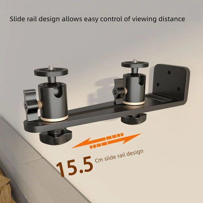 Universal 360° Rotatable Wall Mount Projector Bracket – Portable Beamer Holder Stand with 1/4 Screw for XGIMI, JMGO & Dangbei
