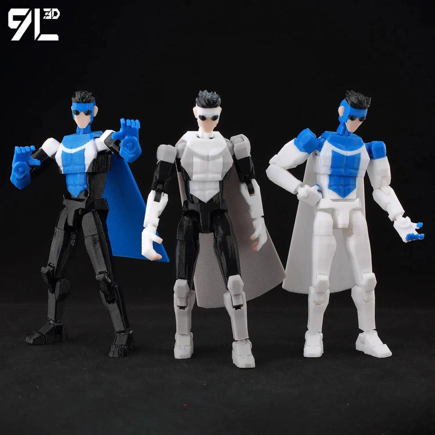 3D Printed Invincible 2.0 Superheroes Action Figures – Multi-Jointed Anime Toy Model Ornaments Gifts