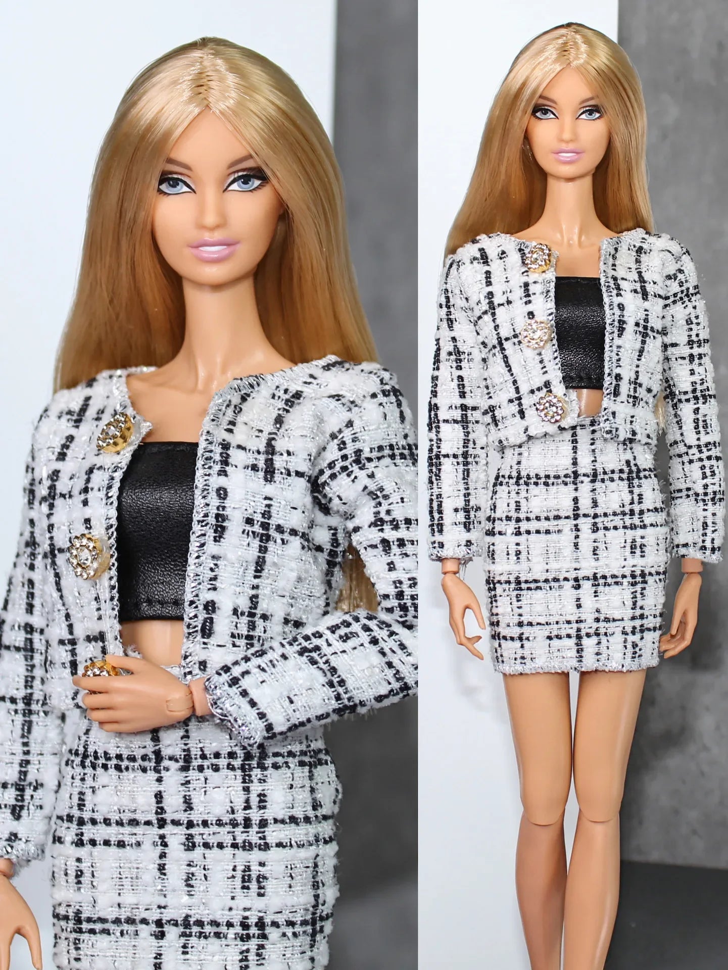 1/6 Doll Clothes Set — New Dress & Sweater Outfit for 30cm Xinyi FR ST BB Dolls, Doll House Accessories