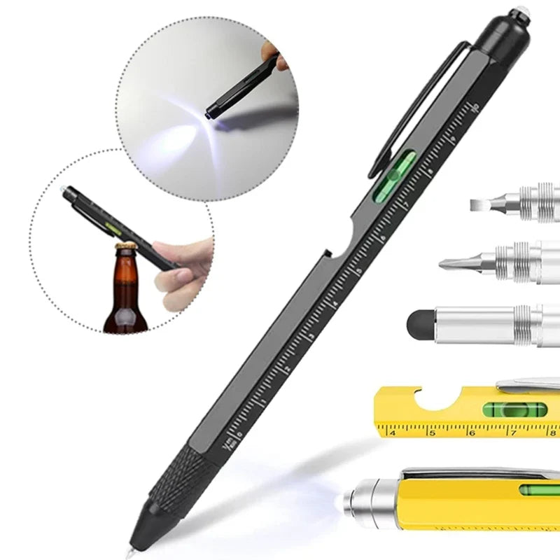 9-in-1 Multi-Tool Pen — Multifunctional Writing Gadget, Perfect Christmas Gift for Men